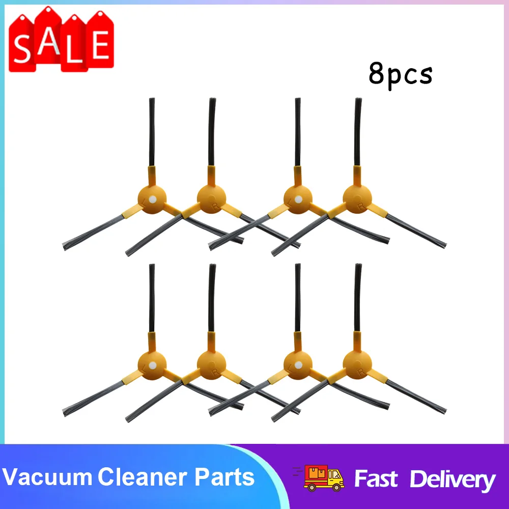 

Сменные боковые щетки 8 шт., для робота-пылесоса X8 X6, бытовая техника для уборки, запасные части, аксессуары