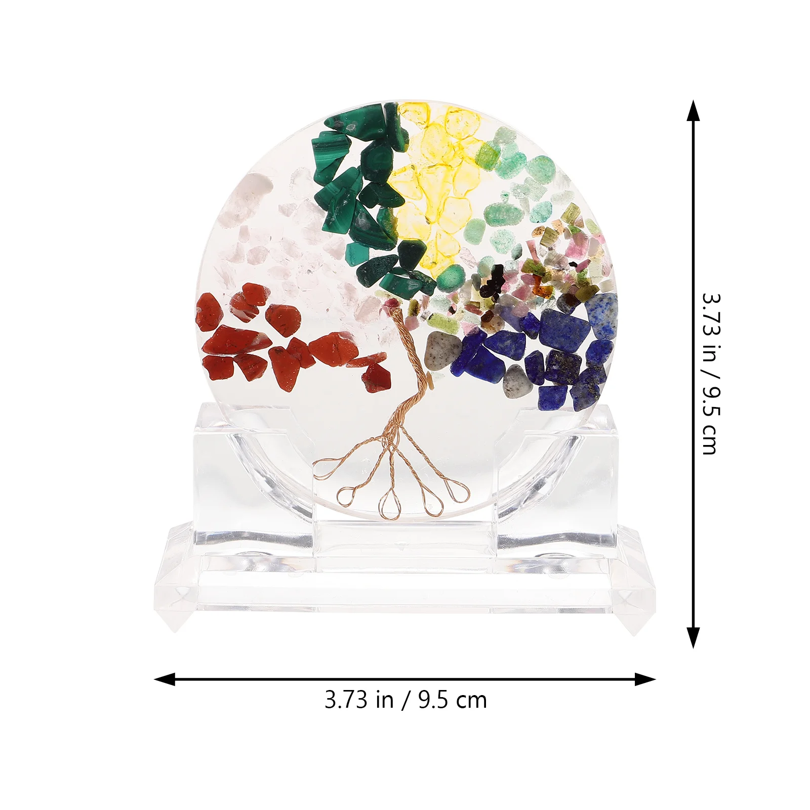 راتنجات الايبوكسي شجرة كريستال زخرفة ديكور المنزل مكتب منضدية محور شقرا الديكور شجرة كريستال