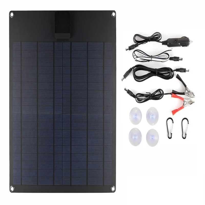 15w 18w Solar Panel 5V 2A USB Battery Charger Lightweight Portable Mobile Phone Charging Bank for Camping Backpacking Hiking