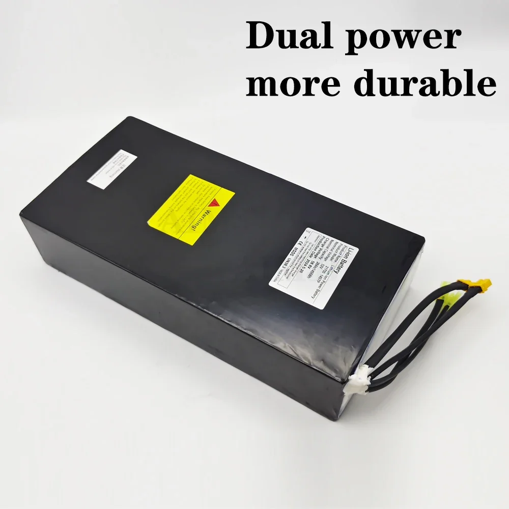 52V 28Ah 14S7P 21700 Li-ion Battery Pack Dual Port Fast Charging， For Dual Drive Electric Scooters