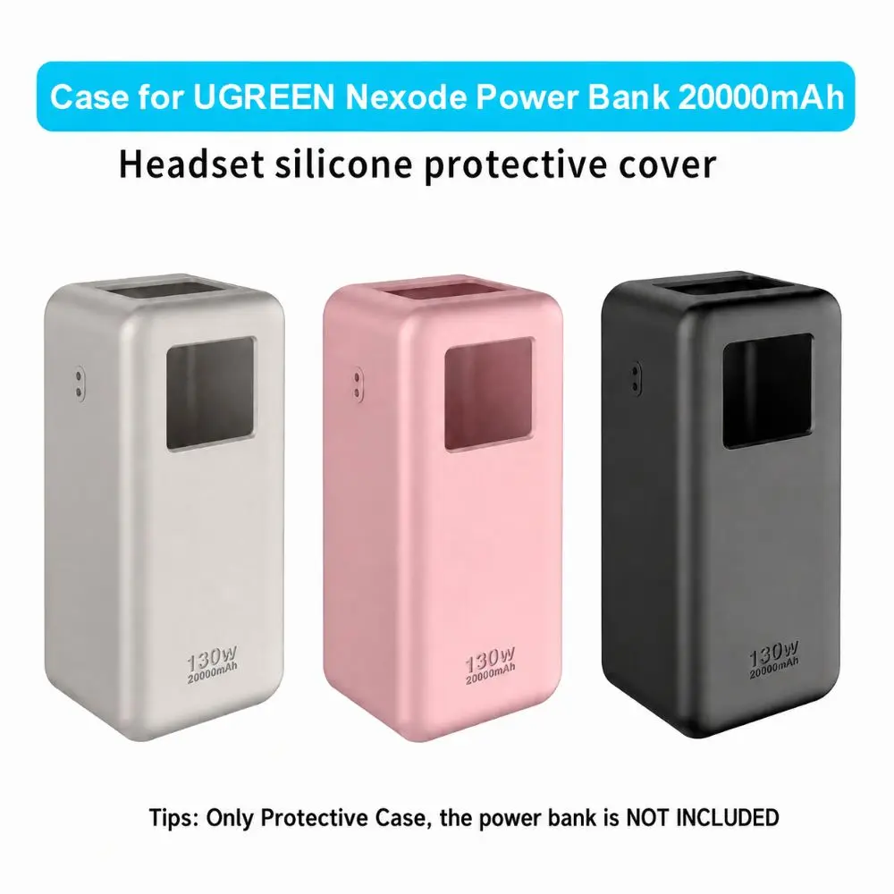 Shockproof Silicone Case Dustproof with Handle Protective Case Soft Portable for UGREEN Nexode Power Bank 20000mAh 130W