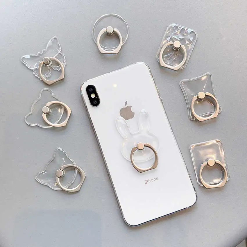 JCD 1 шт. универсальный держатель для мобильного телефона подставка кольцо на палец магнитный для смартфона прозрачный держатель для Iphone Samsung Huawei