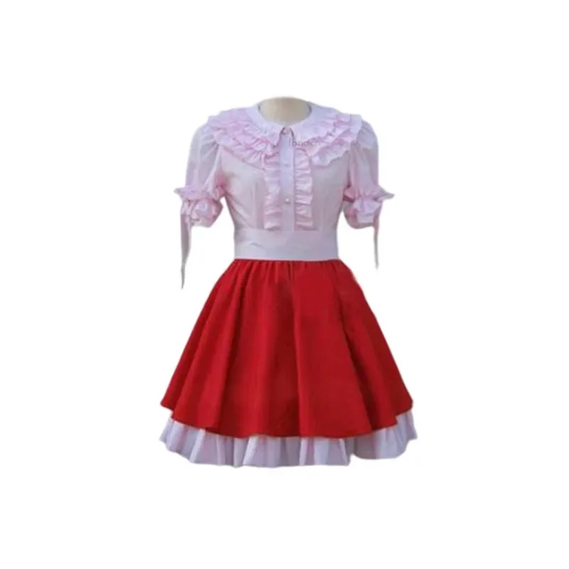 2025 New Anime Game Touhou Project Flandre Scarlet Cosplay Costume Wig Red Princess Skirt Lolita Woman Sexy Kawaii BirthdKodiak