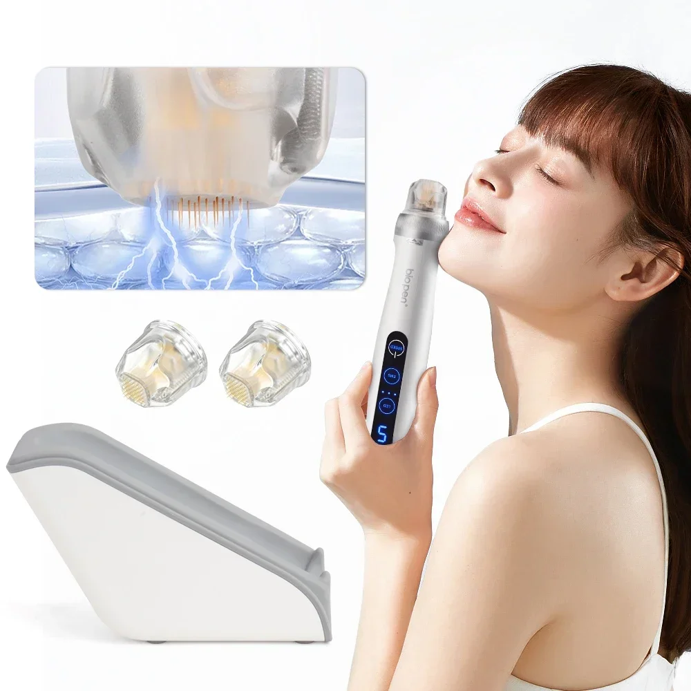 Newest Bio pen Q2 Electric Dr. Pen Wireless EMS Electroporation LED Light Microneedling Pen Machine for Skin Care Hair Growth