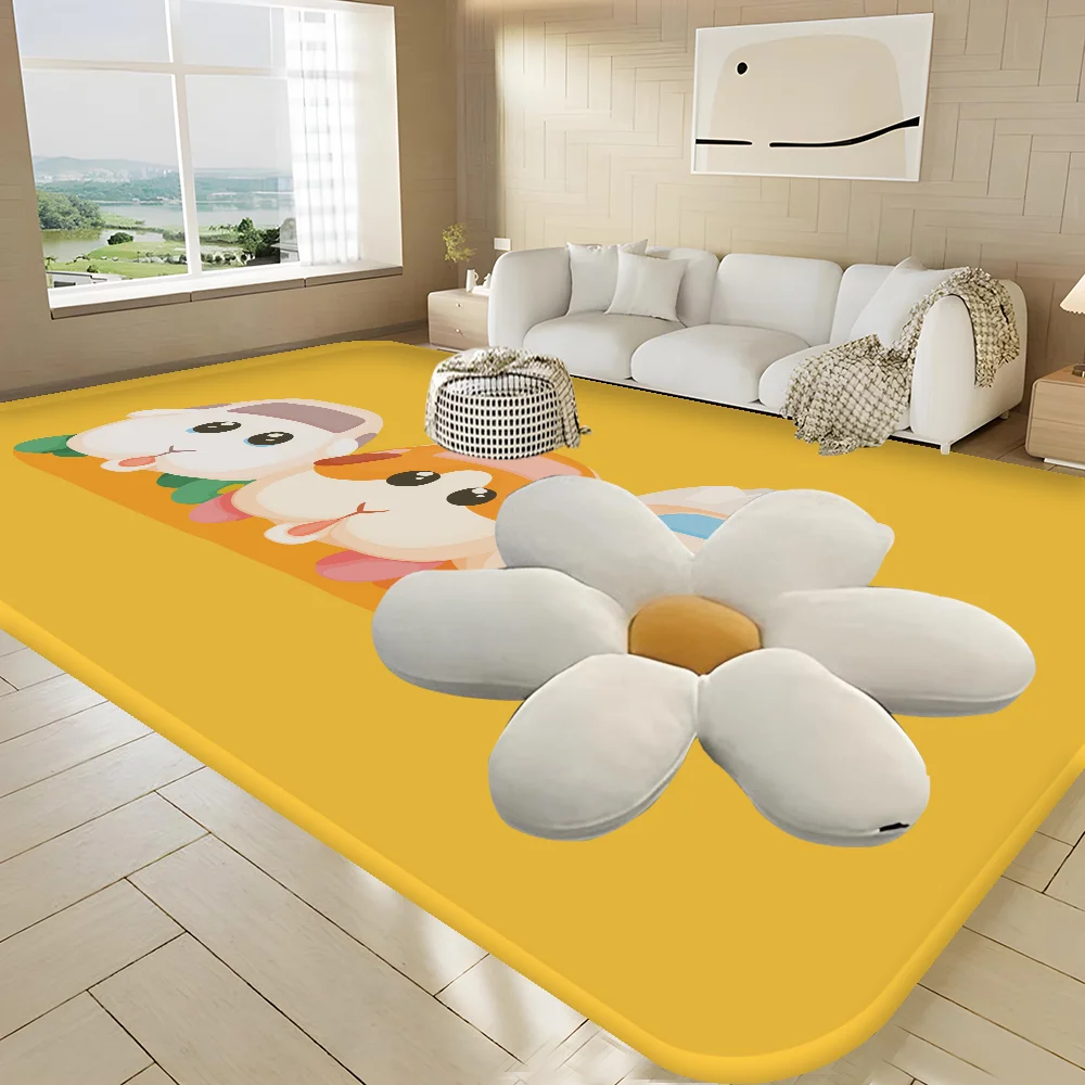 PUI PUI MOLCAR Hallway Carpet INS Style Soft Bedroom Floor House Laundry Room Mat Anti-skid Bedside Area Rugs