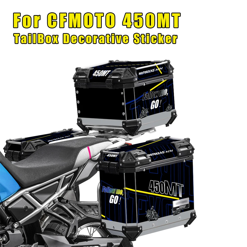 

Motorcycle Sticker TailBox Stickers Three Boxes Suitcase For CFMOTO 450 MT 450MT MT450 2023 2024 Trunk of Luggage Decal Set