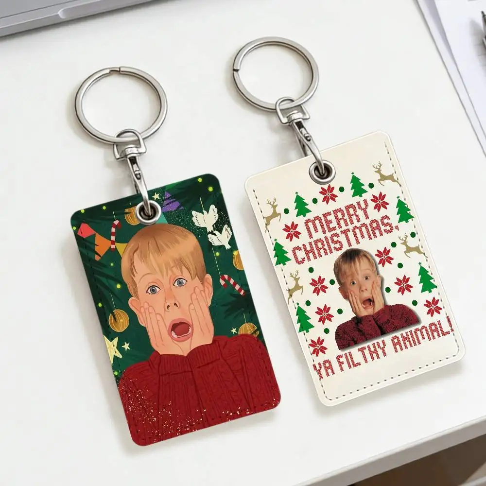 

Держатель для карт «Один дома», брелок для ключей, держатель для бейджа, удостоверение личности, подвесная веревка, ремешок-лариат для брелоков, аксессуары, подарок