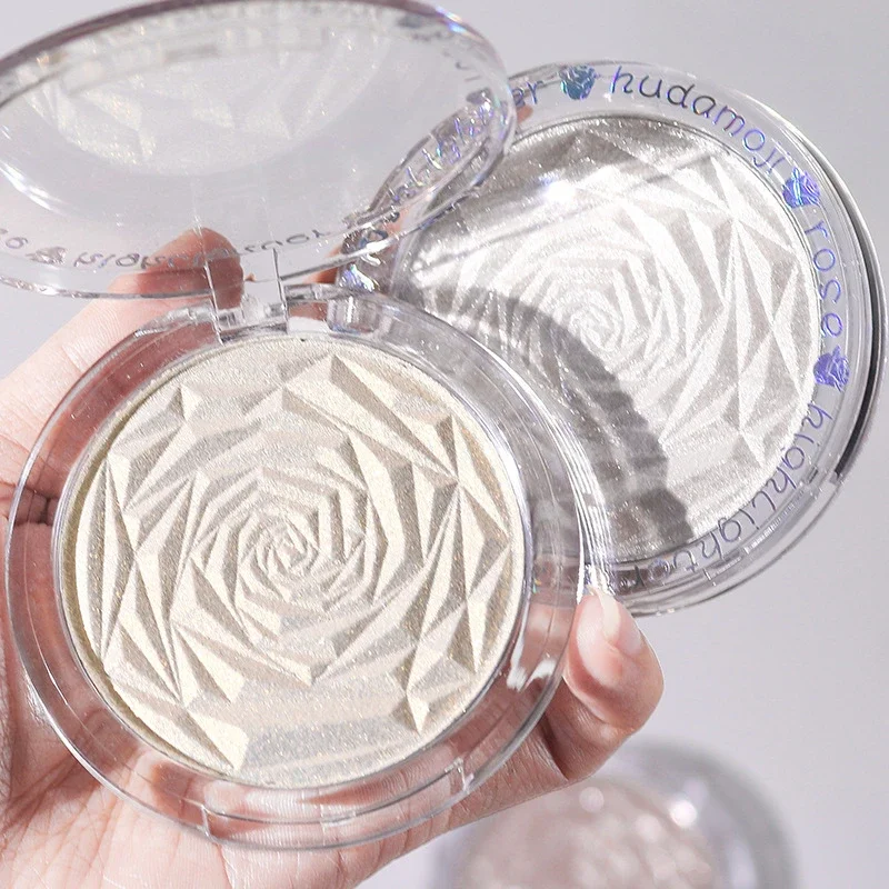 Weißes Highlighter-Puder, Diamant-Glitzer-Paletten, Make-up, Gesichtskontur, Schimmer, Illuminator, Ingwer-Highlights, Kosmetik, 6 Farben