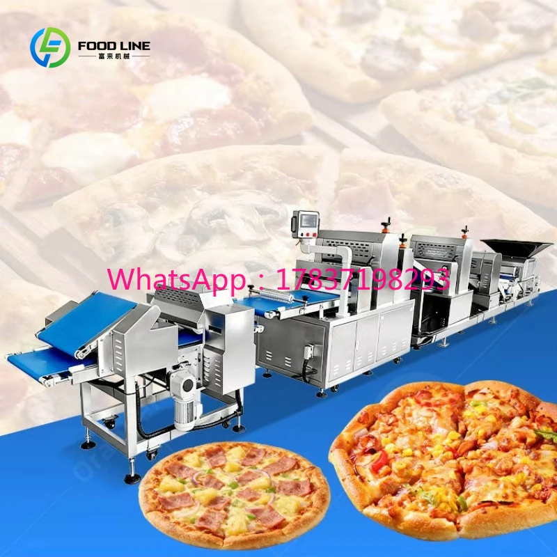 Máquina para Hacer la Mejor Base de Pizza Personalizada, Línea de Producción de Pizza Congelada Totalmente Automática