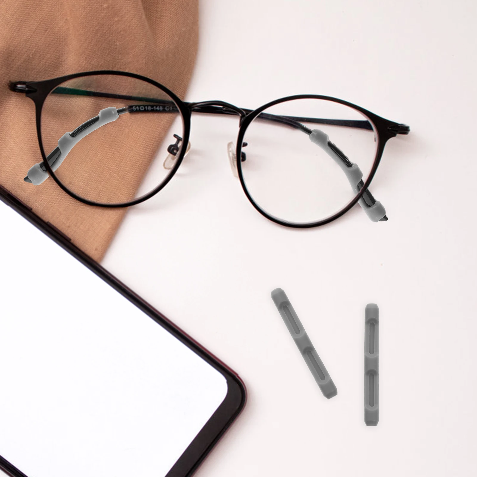 10 أزواج من وسادات الأذن النظارات المضادة للانزلاق من السيليكون معبد نصائح كم لليوجا والجري وركوب الدراجات تعمل بشكل رائع للاستخدام اليومي #1