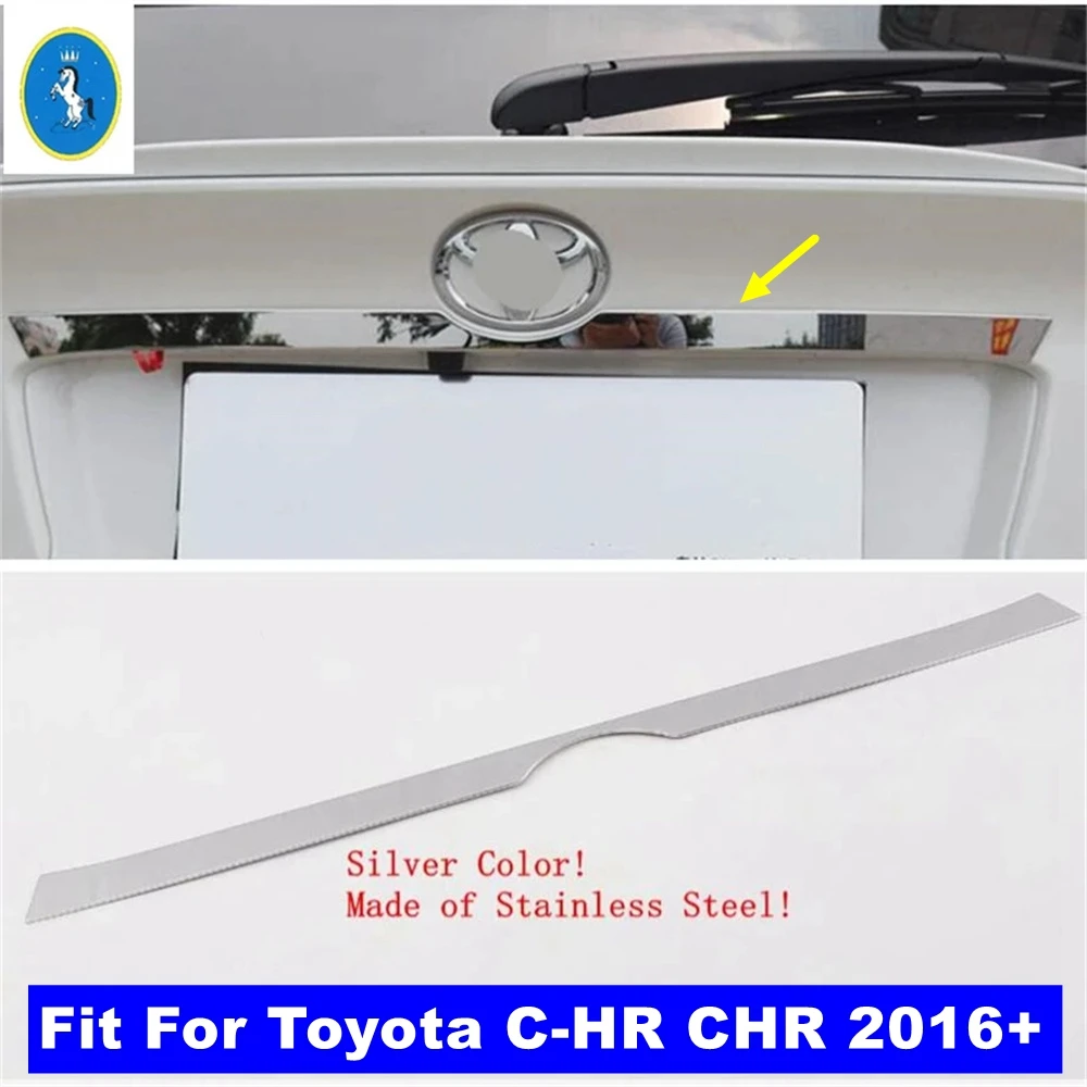 

Molding Tailgate Door Handle Strip Accent Garnish Styling Rear Trunk Tail Gate Cover Trim Fit For Toyota C-HR CHR 2016 - 2020