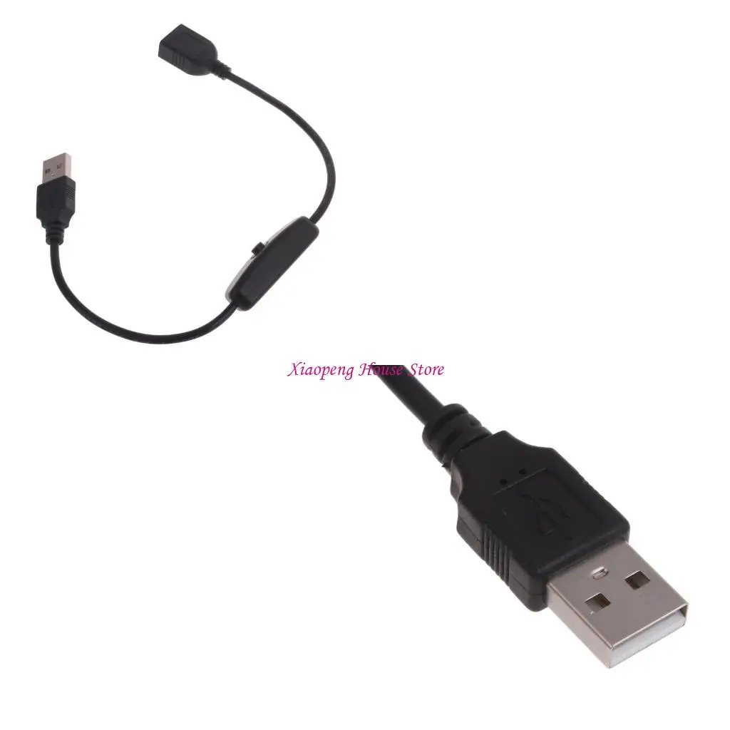 30cm USB Cable with ON/OFF Switches Cable Extension Toggles for USB Lamp USB Fan 77JC