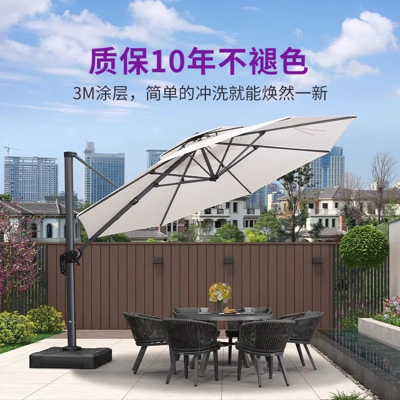 Outdoor Parasol, Courtyard Villa Garden Large Roman Umbrella Terrace