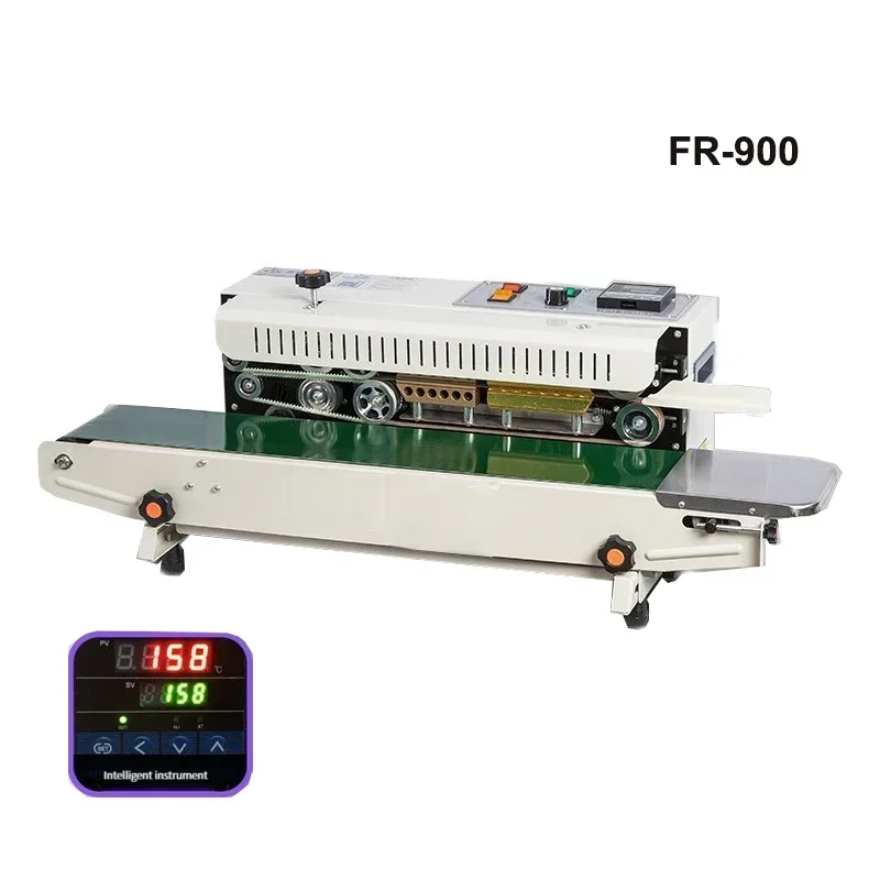 for FR-900 Plastic Bag Packaging Band Sealing Machine Sealer Auto Horizontal Bag Sealer Continuous