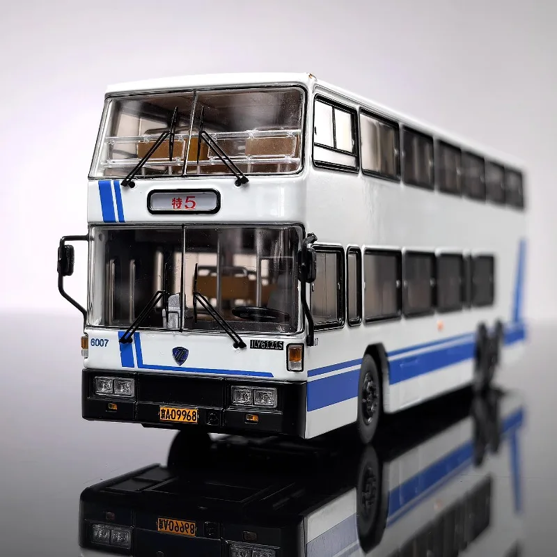 Diecast 1/64 Skala Jinling Legierung Modell Autos JinlingDouble Decker Bus Spezielle Route5 Spielen Fahrzeuge Spielzeug für Jungen Geschenk Original Box