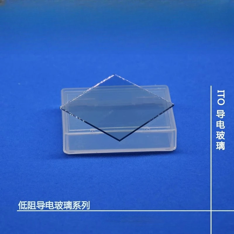 実験用 ITO 導電性ガラススライド 100 x 100mm - 12 個/箱