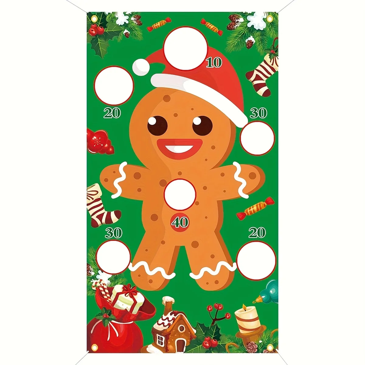 عيد الميلاد متعة رمي لعبة خلفية القماش، متعة خلفية القماش حفلة عيد الميلاد الديكور خلفية القماش #3