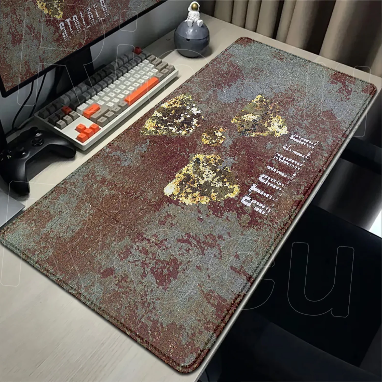 Stalker 2 اضافية كبيرة الألعاب ماوس حصيرة الكمبيوتر المحمول منصات مطاطية الألعاب لوحة المفاتيح وسادة مكتب XXL 120*60 سنتيمتر قفل حافة لوحة الماوس