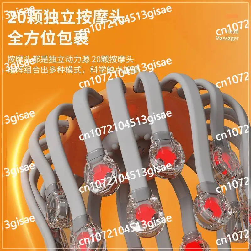 Scalp Headache Physiotherapy Automatic Instrument Meridian Dredging Head Massager Octopus Soul Extraction Claw Scratching