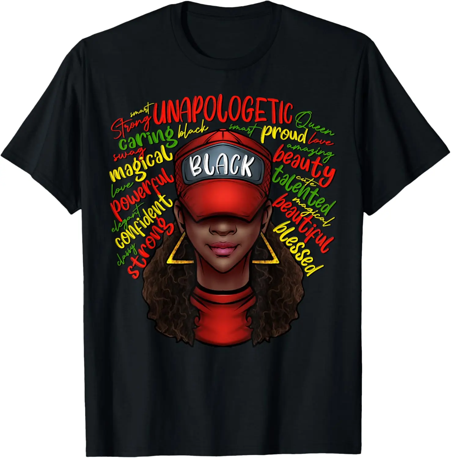 African Queen Black History Month African American Ladies T-Shirt