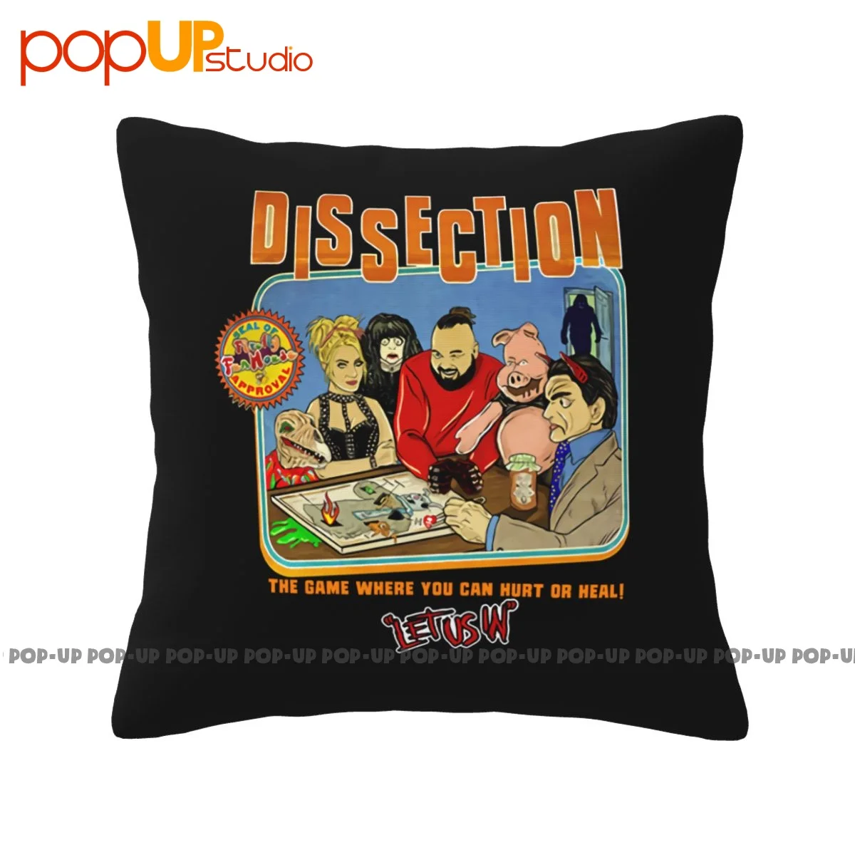 Funky Bray Wyatt Dissection Authentic P-487 Pillowcase Throw Pillow Cover Vintage Soft Skin Skin-Friendly