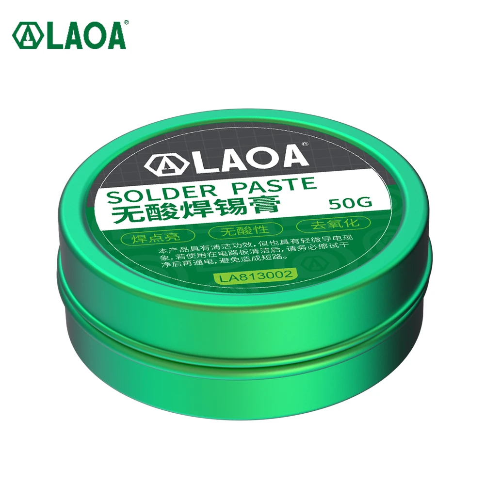 LAOA  No Acid SMD Soldering Paste Flux Grease SMT IC 10cc Repair Tool Solder PCB