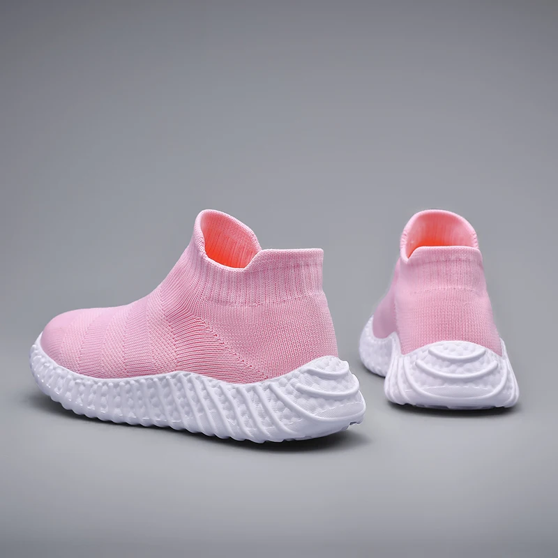 YISHEN-zapatos de calcetín para niños, Zapatillas deportivas de malla transpirable para niñas y niños, zapatos informales para la escuela,