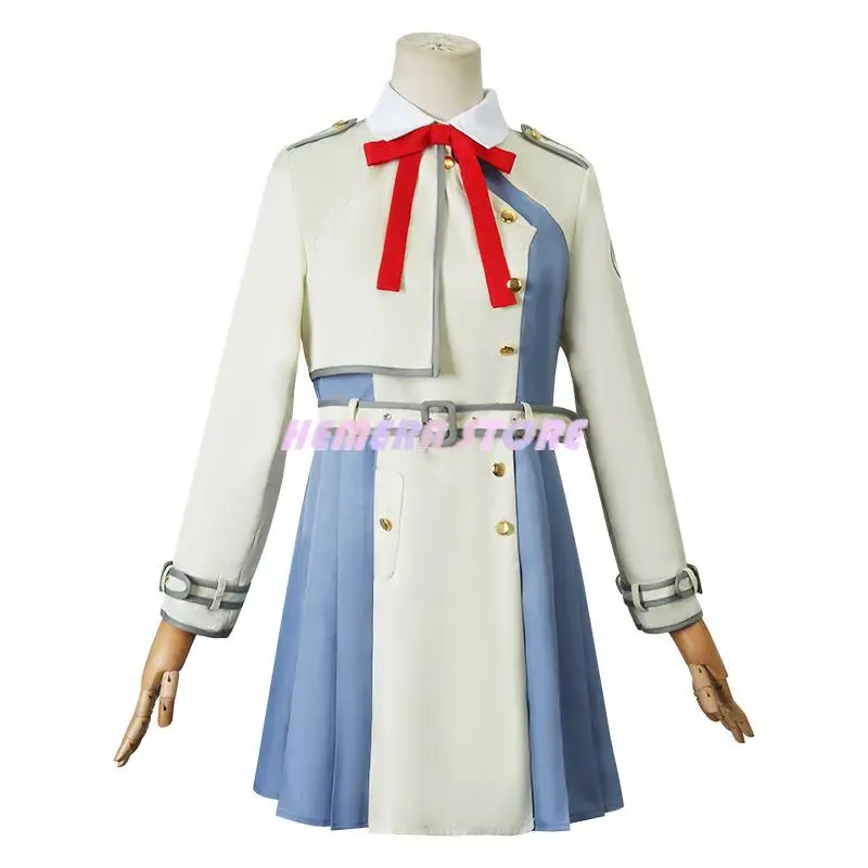 Anime Lycoris Recoil Nishikigi Chisato Takina Inoue Cosplay Costume Wig Japanese Beige School Uniform Woman Sexy Carnival Suit