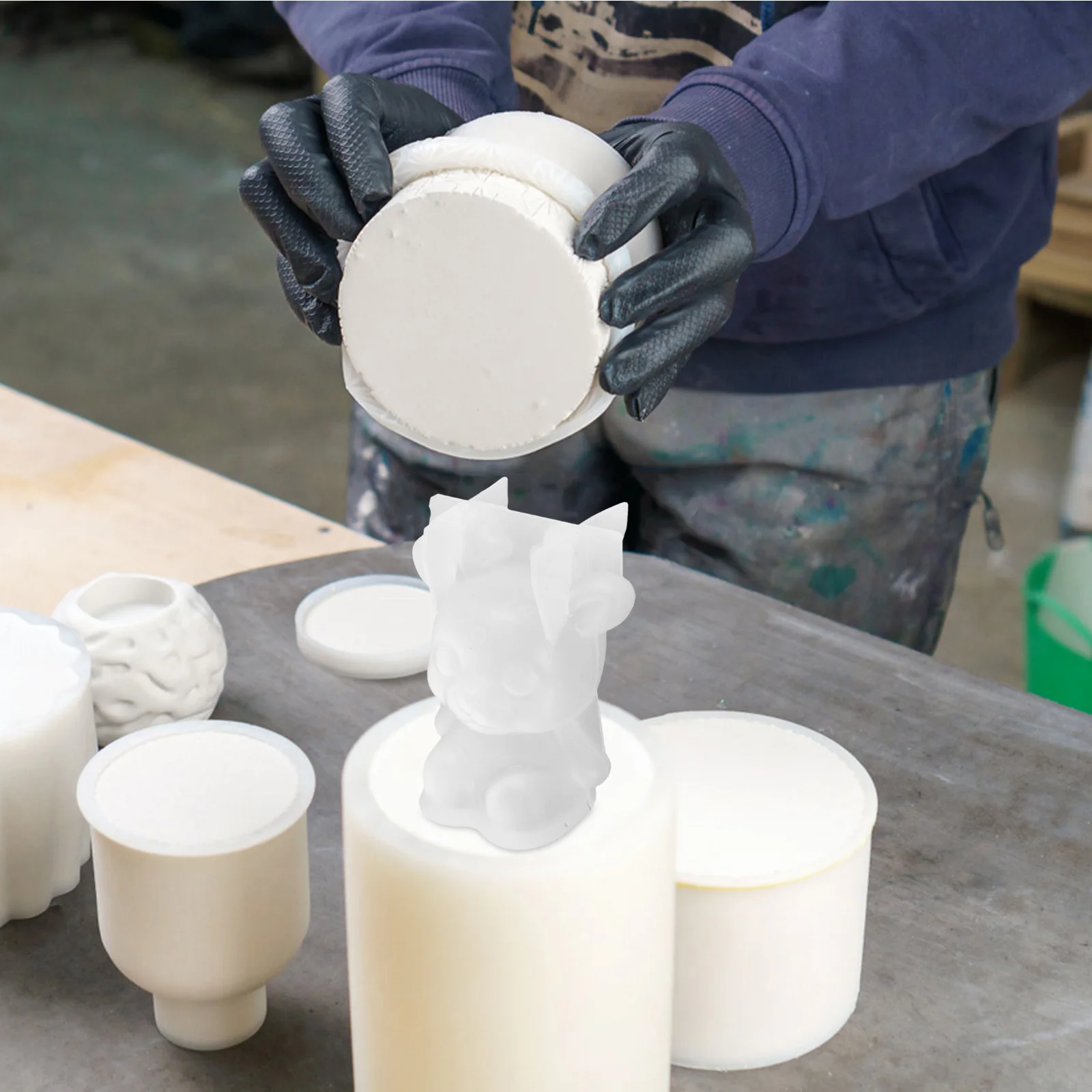 

3D Deerlet Shaped Silicone Mold For Diy Epoxy Chocolate Fondant Crafting Home Decor Molds Unique Chic Non-Stick Easy Clean