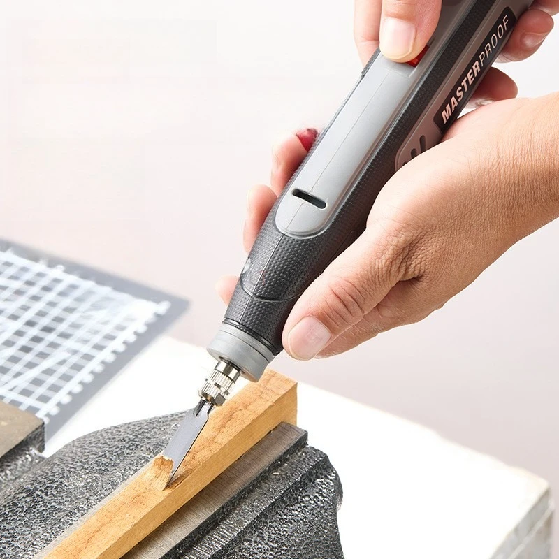 Mini Electric Carving Chisel Set Cordless Engraving Pen Lithium Battery Powered Wood Carving Tools Portable Woodworking Tool