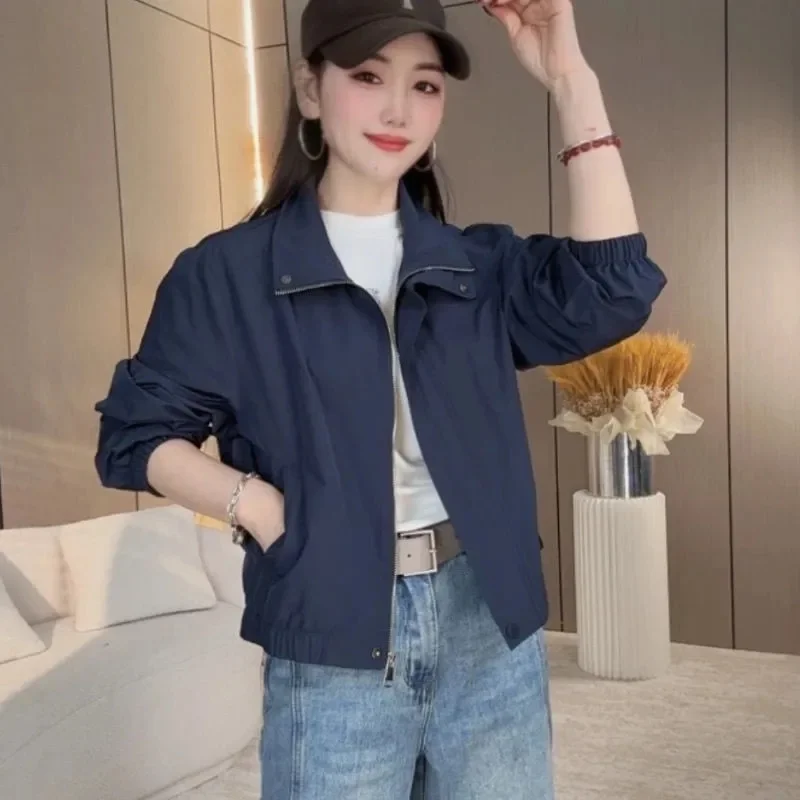 

Fashion Short Coat Women's 2025 New Spring Autumn Explosions Jacket Temperament Female Overwear Casual Western-Style Thin Top