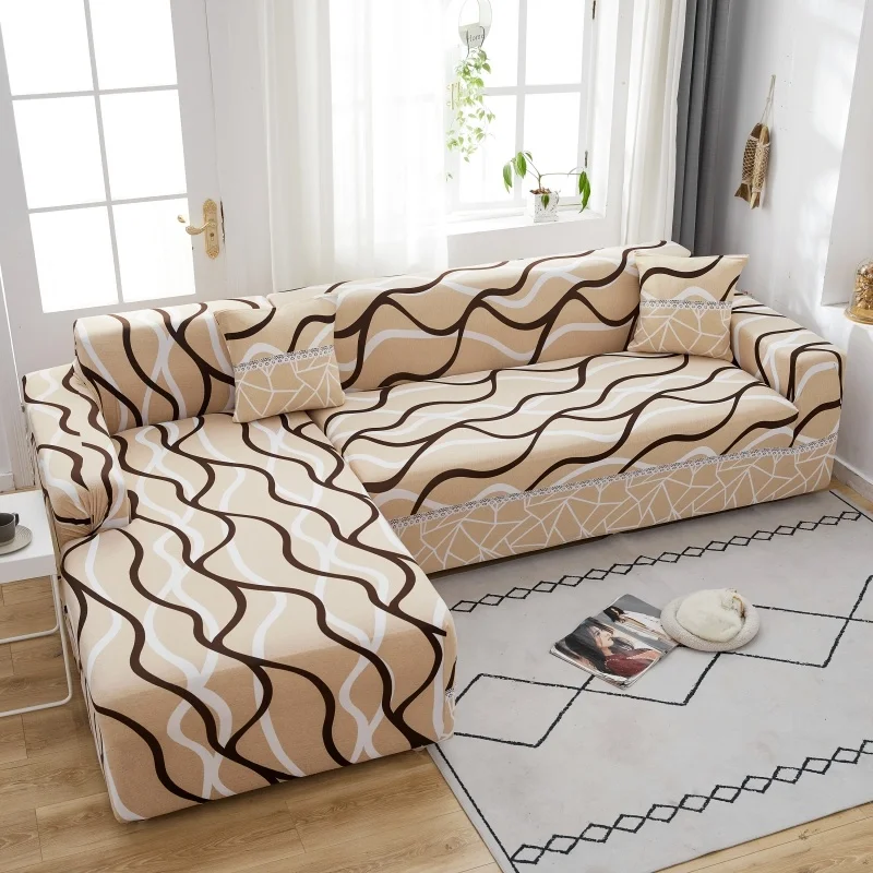 Sofa cover overlays for corner Couch Cover Elastic Sofa Cover for Living Room Cushion cover Corner L Shaped Chaise Longue Sofa