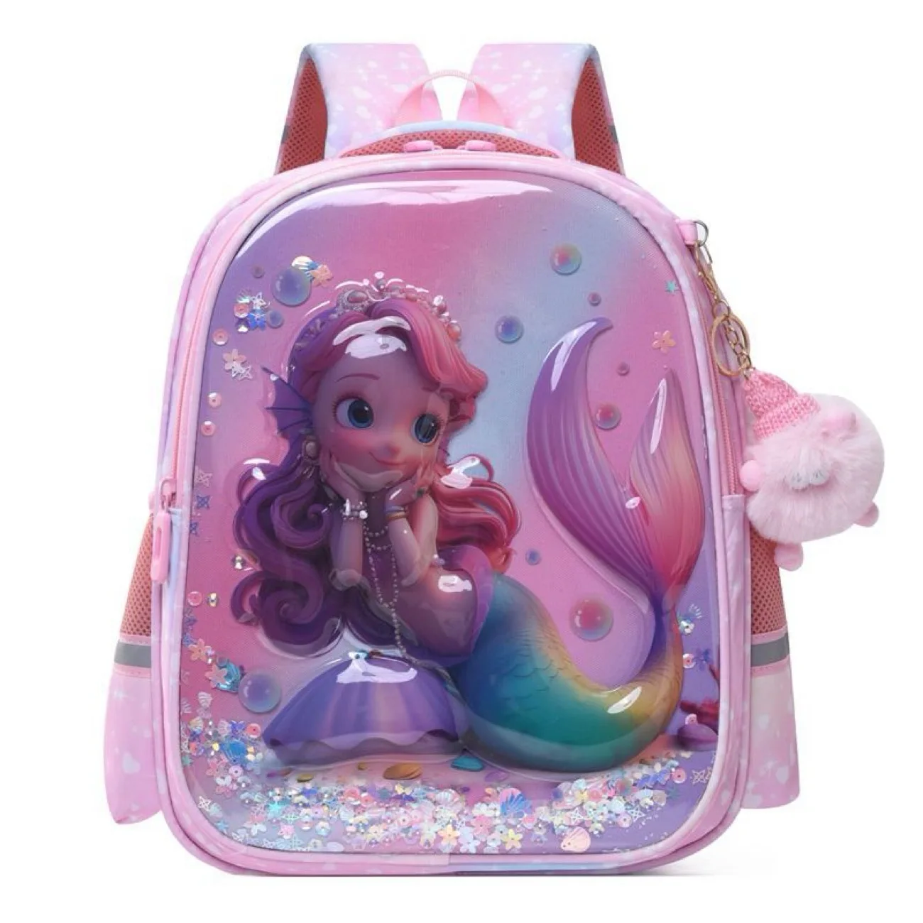 جديد ديزني الكرتون حورية البحر حقيبة الظهر حقيبة مدرسية سيدة بنات الكرة هدية عيد ميلاد