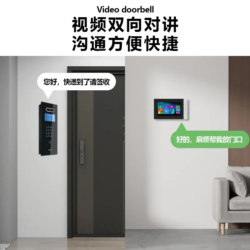 Visual building intercom access control system integrated machine facial recognition smart card community electronic