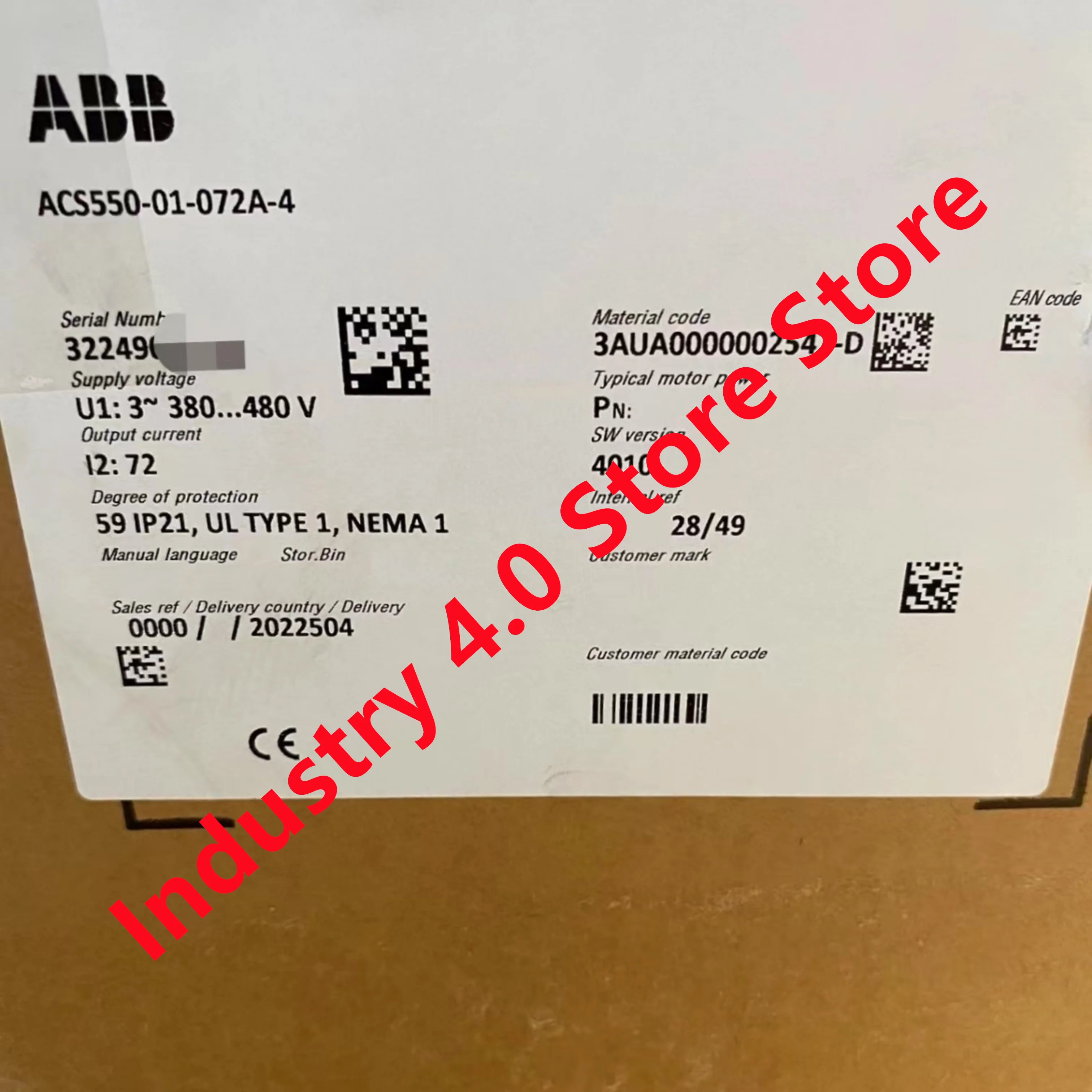 ACS550-01-059A-4 ACS550-01-072A-4 nuovo originale