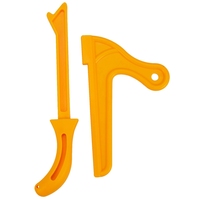 A98E-Yellow Plastic Woodworking Practical Push Block Hand Saw Plastic Push Sticks Tool Set For Woodworkers And Use On Table Saws