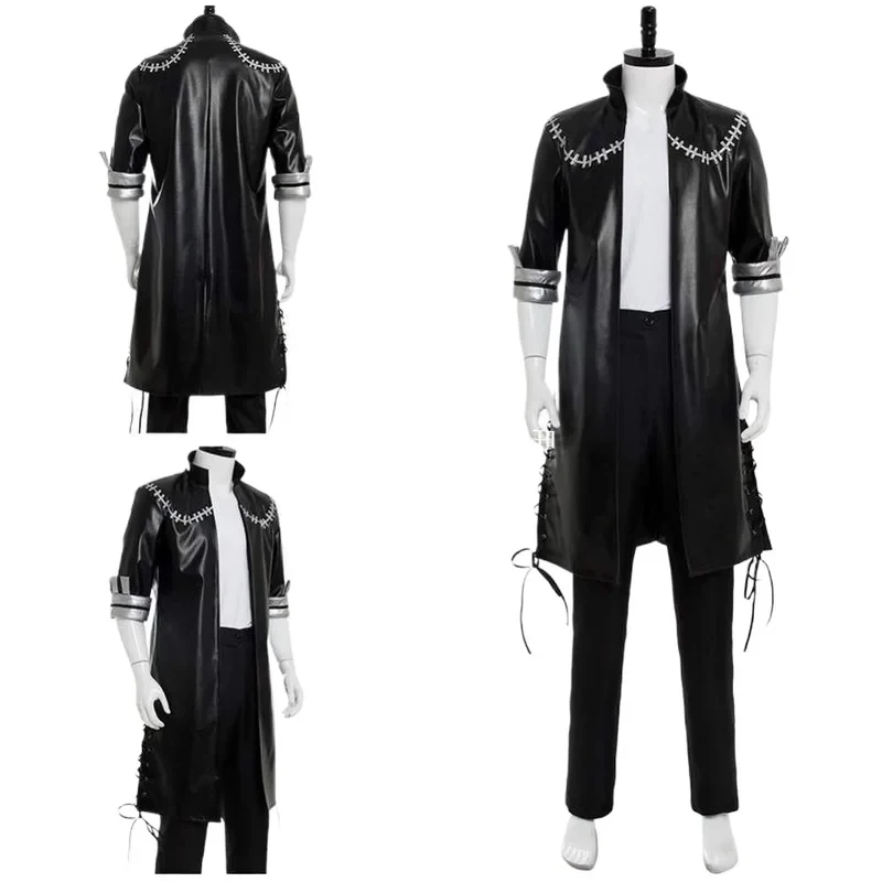 ♥ Disfraz de Halloween Cosplay Anime My Hero Academia Dabi, Conjunto Completo de Uniforme con Abrigo Negro, Camisa y Pantalones, Carnaval SuNew 2026 Topspeed Cos
