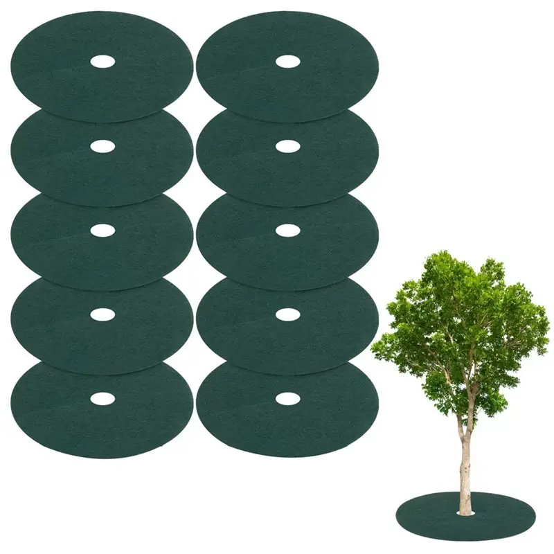 IALJ-10 قطعة حديقة النبات الجذر الغطاء الواقي النباتات شجرة حاجز حصيرة غير المنسوجة النسيج حامي صغير للنباتات الصغيرة و Sapli