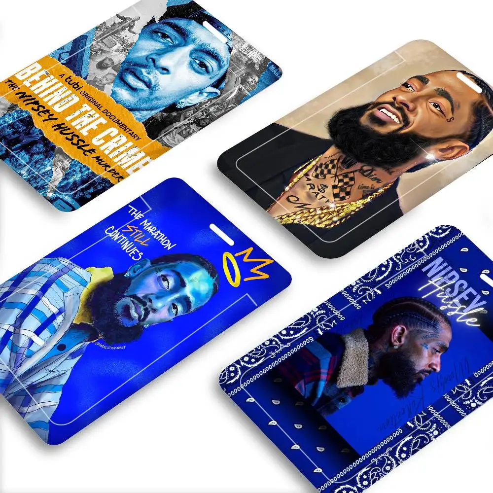 

Держатели для ID-карт и бейджей с логотипом Nipsey Hussle: шнурки-ремешки для девушек и женщин, держатели для пропусков, визитных карточек, на шею