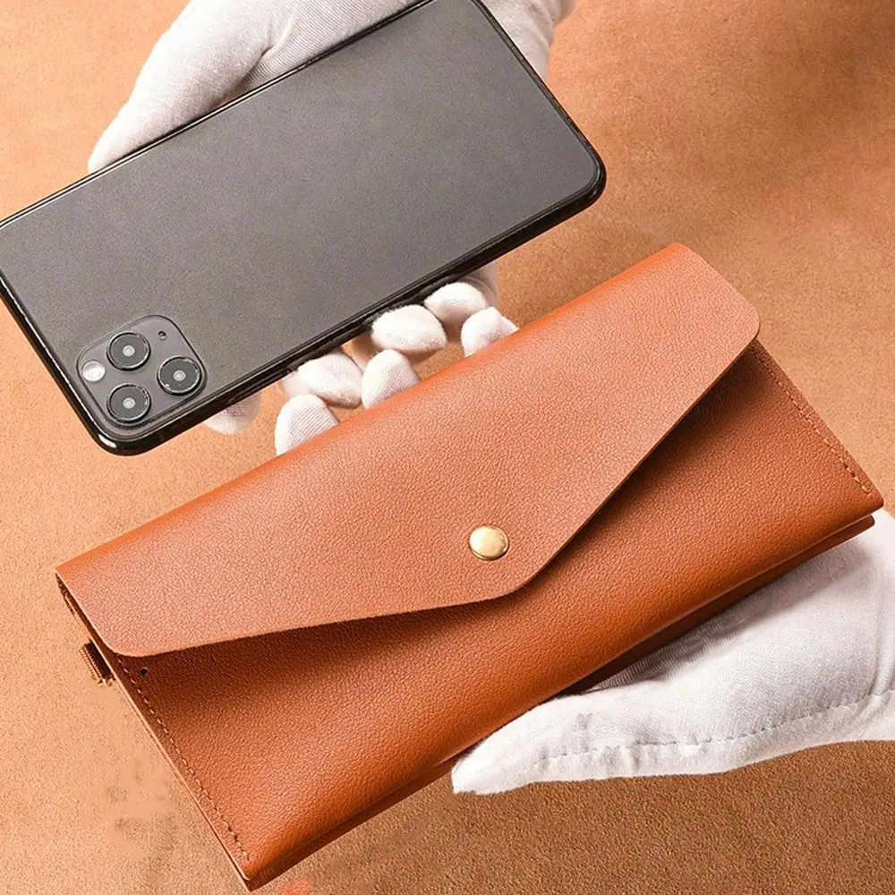 

Ins Stylish Large Capacity Phone Bags Phone Bag PU Leather Rectangle Purse Wallets Women Wallets Card Holder Coin Purse