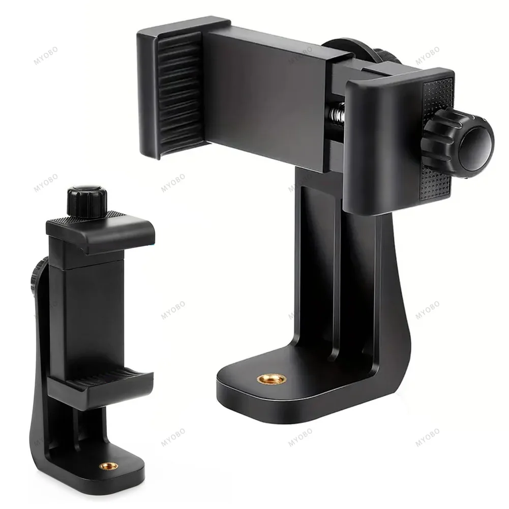 Universal 360 Degree Mobile Phone Clip Bracket for 1/4 Screw Cellphone Holder Tripod Mount Desk Tripod Adapter For Iphone Stand