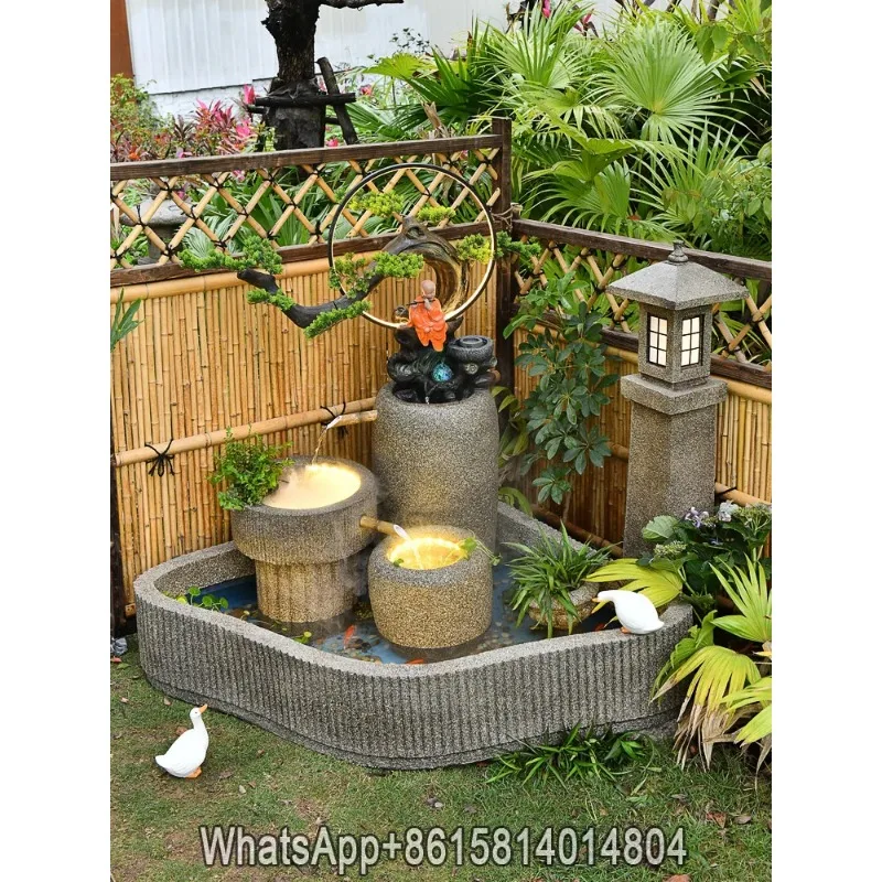 Rockery and flowing water fountain/courtyard garden waterfall circulating water landscape decoration villa fish pond landscaping