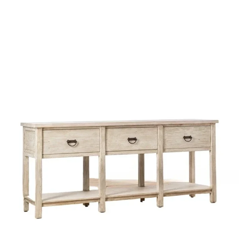 American retro old dining side cabinet living room against the wall household storage French entrance