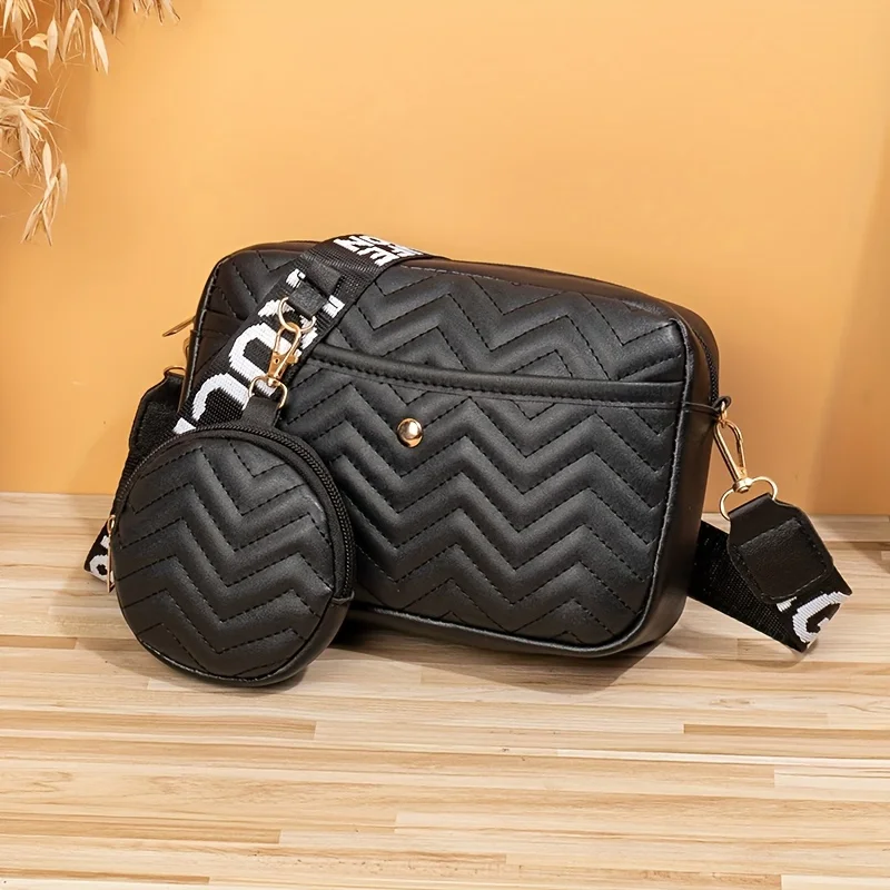 High-looking Fashionable Square Shoulder Bag Shoulder Bag Perfect Cross-body Bag with A Round Coin Purse for Everyday Use