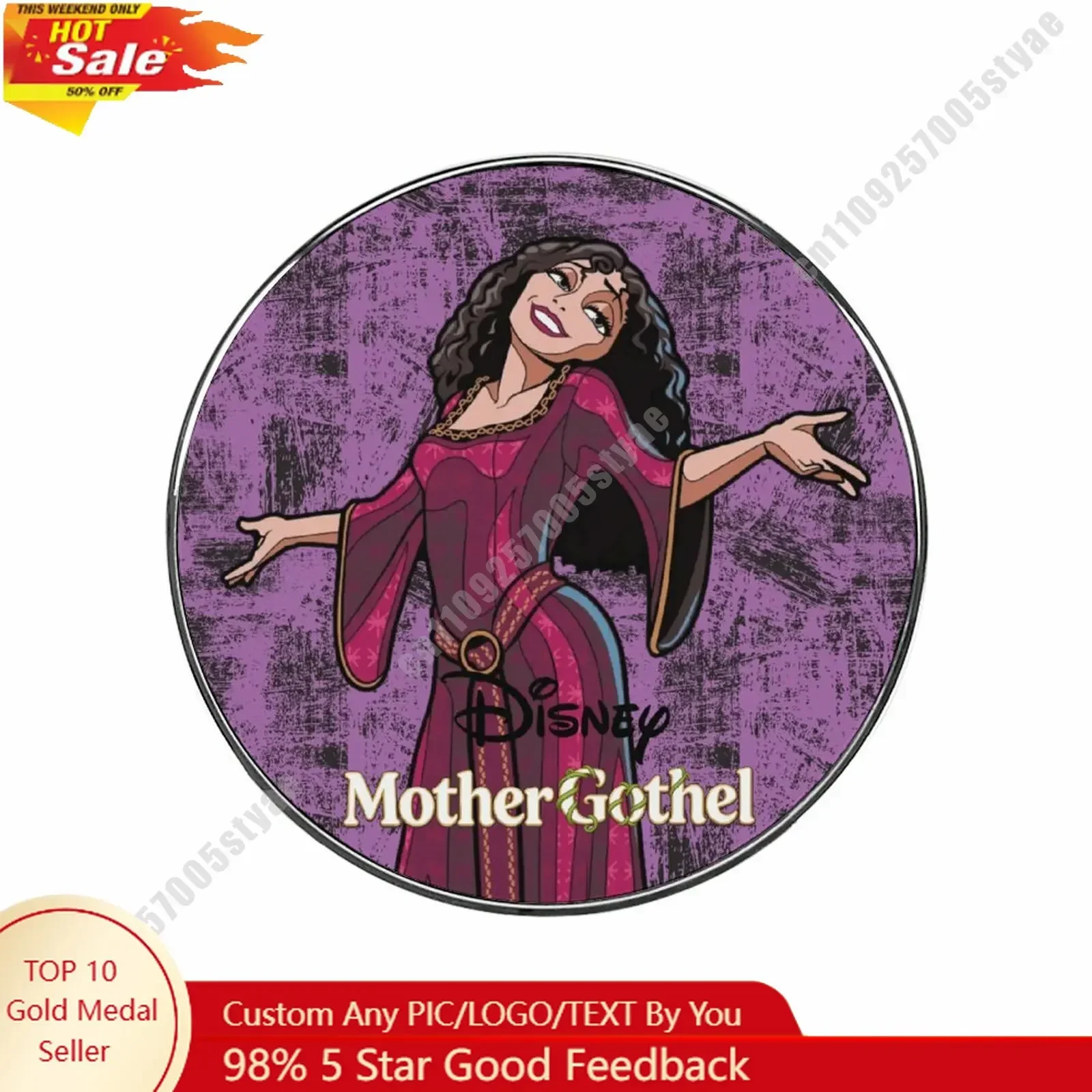 

Mother Gothel Refrigerator Magnets Disney Themed Creative Custom Design Personalize Your Photo Text Cartoon Toy Home Decoration