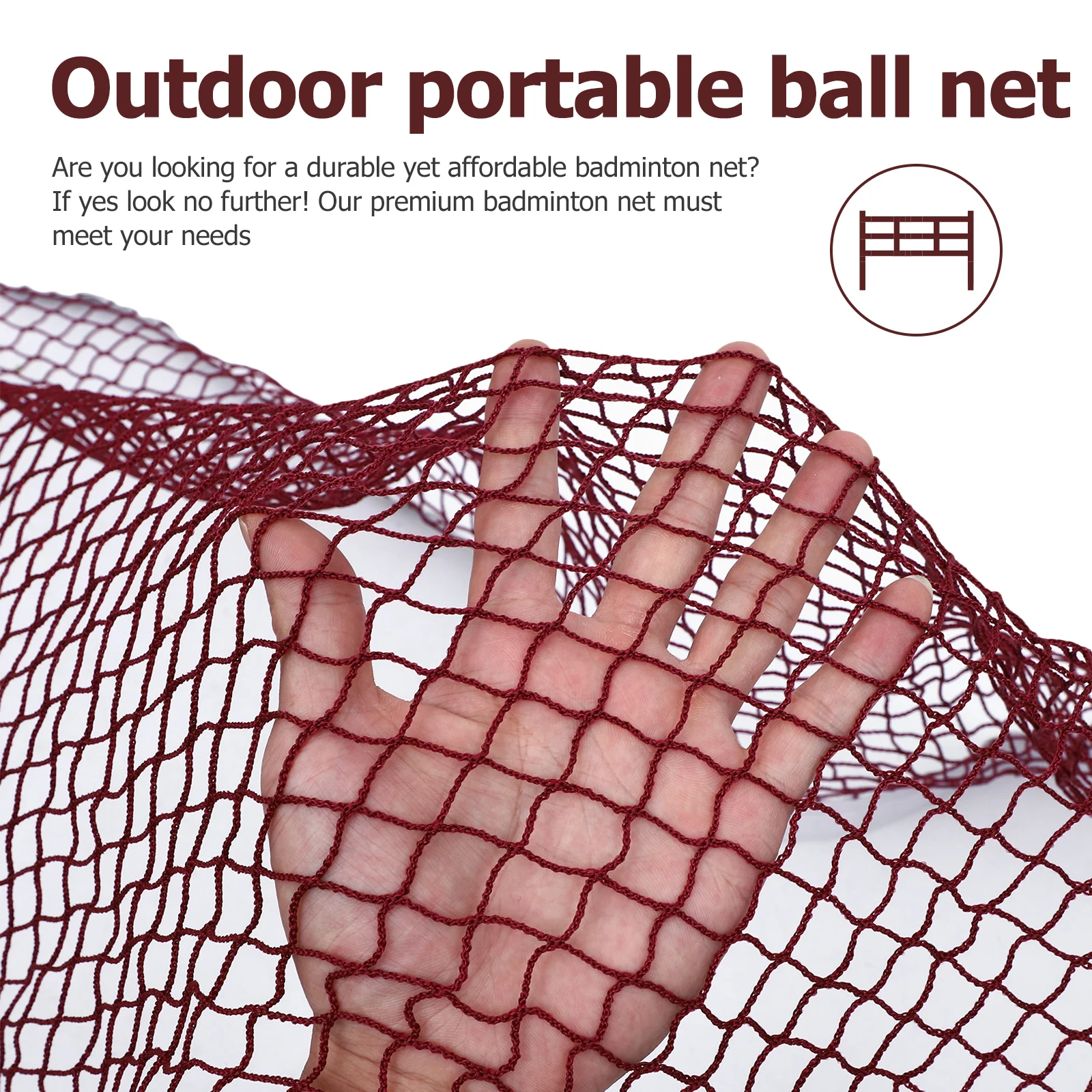 

Portable Beach Outdoor Badminton Net Standard Size High Quality Durable Easy Install Volleyball Tennis Pickleball Lawn Games