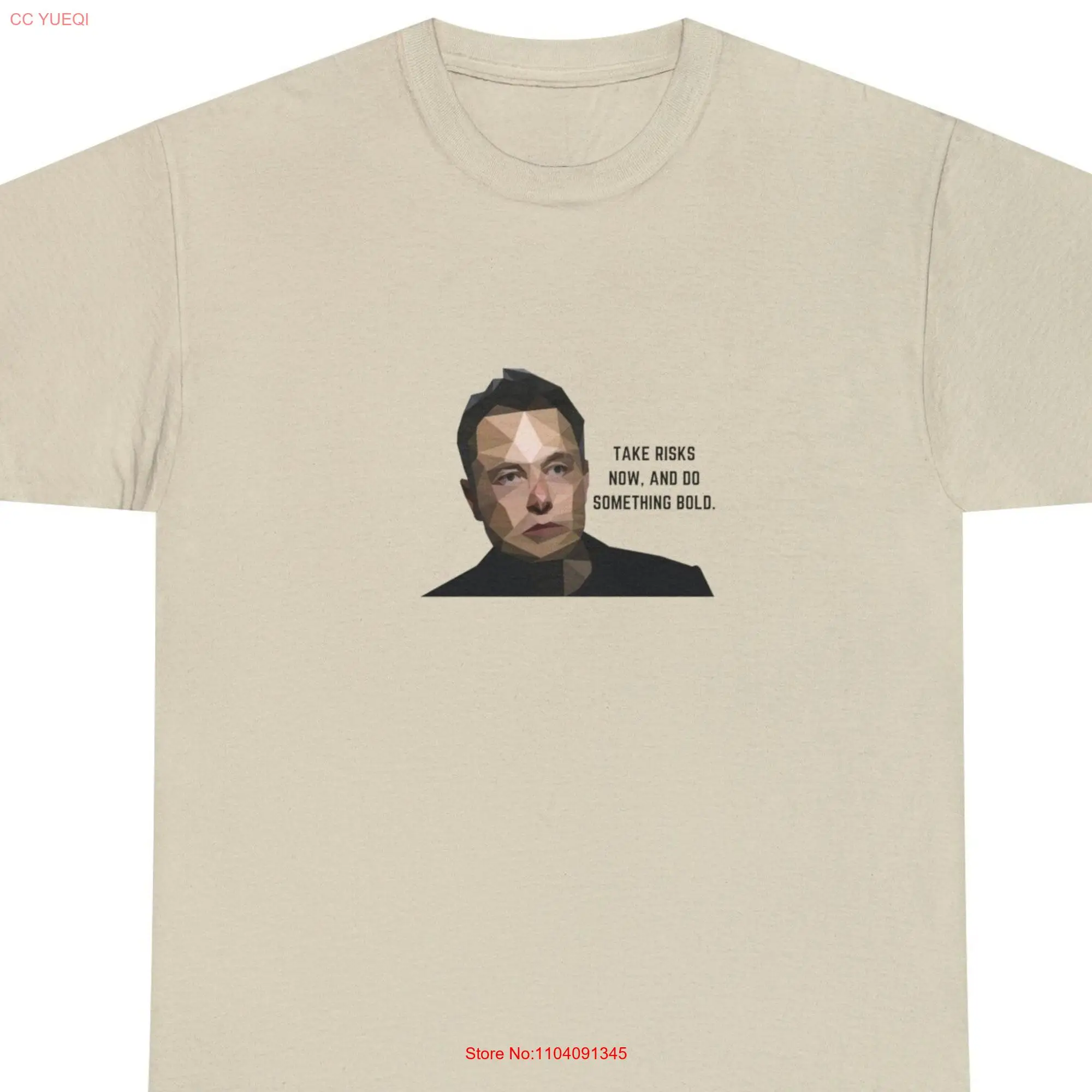 Elon Musk Bold Risks T Shirt Cotton long or short sleeves