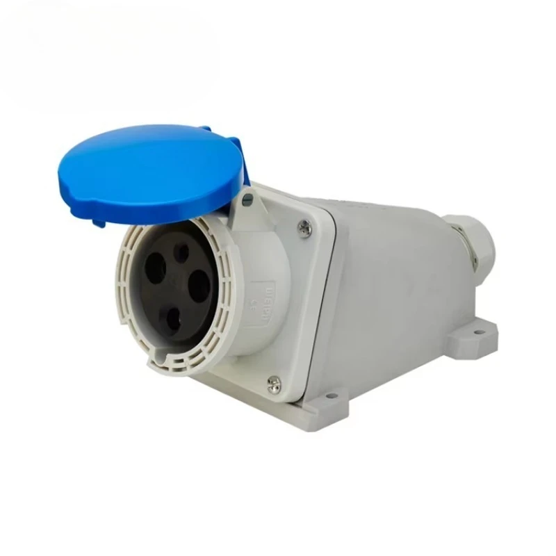 High-performance Industrial Connector Supplier IP67 63A 3/4/5P Female Surface Mount Electrical Socket