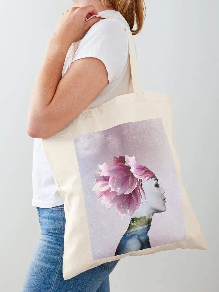 Surreal Digital Portrait Tote Bag Canvas tote bag bag for beach