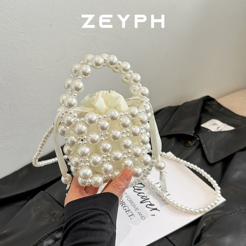 

Zeyph Pearl Bag Small Ladies Handbag Dinner Bag Mobile Phone Bag Delicate Mini Cute And Small